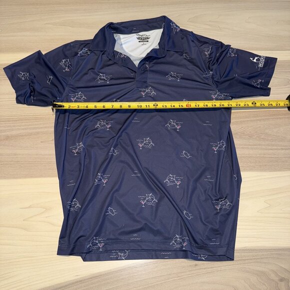 Straight Down Performance Short Sleeve Braemar Golf Polo Shirt Men's Large L - Picture 4 of 6